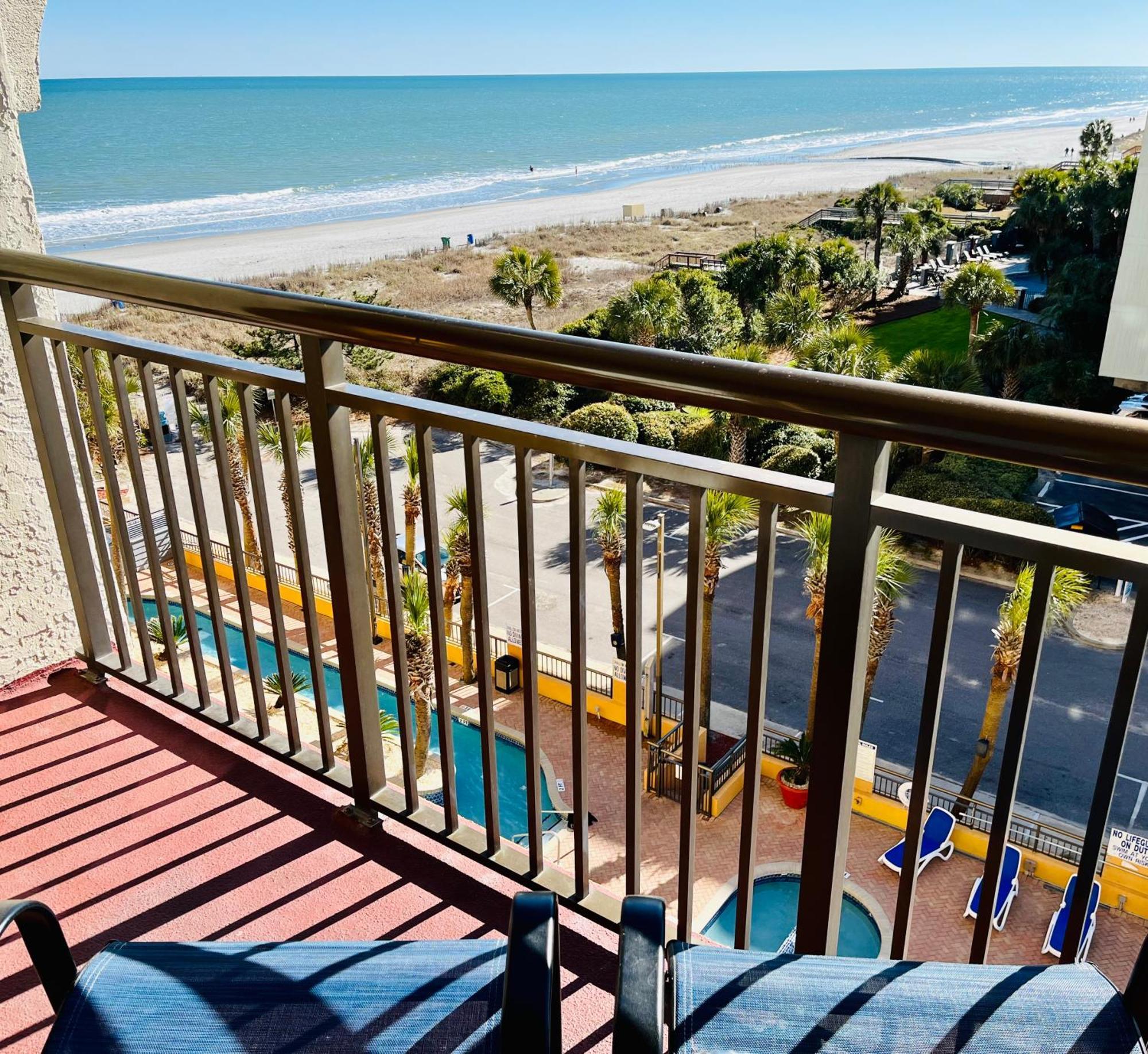 Azure Bliss Oceanfront Condo Sleeps 6 默特尔比奇 外观 照片